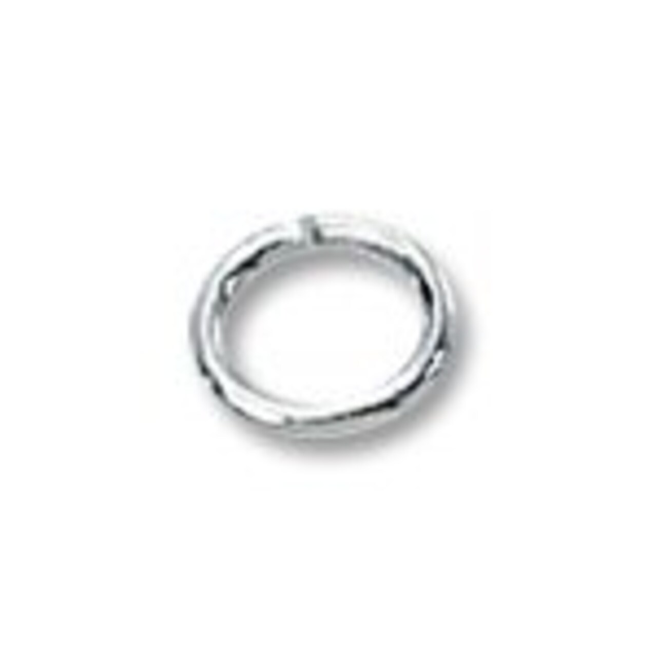JewelrySupply Jump Ring Oval Open 5x4mm Sterling Silver (4-Pcs)